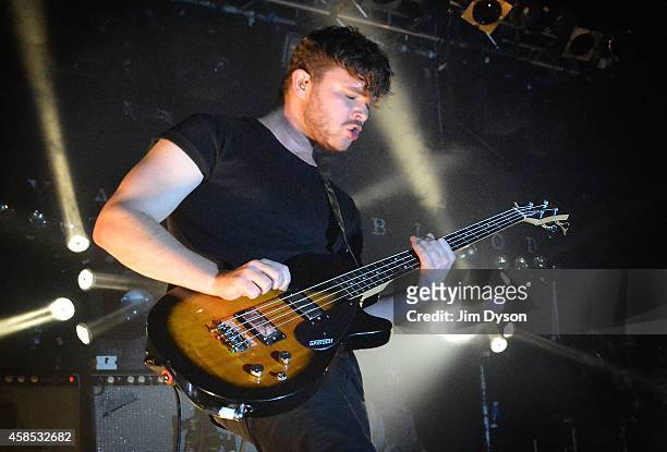 Mike Kerr of Royal Blood performs live on stage at Electric Ballroom on November 6, 2014 in London, United Kingdom
