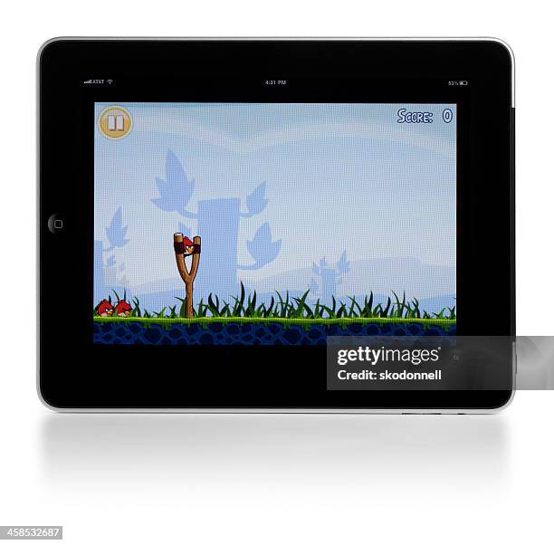 angry birds app on ipad - angry birds namngivna videospel bildbanksfoton och bilder