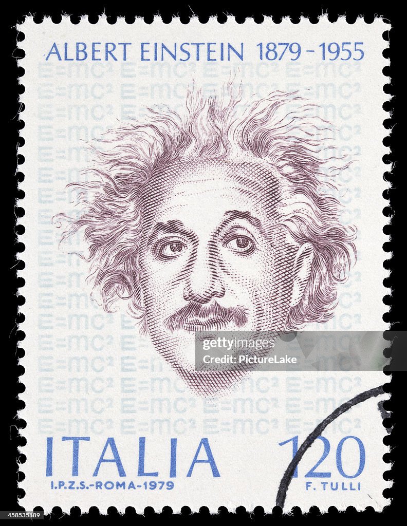 Italy Einstein postage stamp