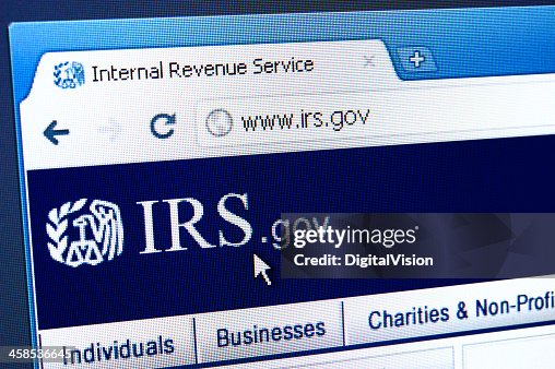 IRS webpage on the browser IRS webpage on the browser