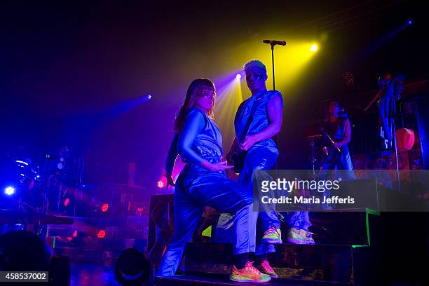 Karin Dreijer Andersson of The Knife performs on stage at Brixton Academy on November 6, 2014 in London, United Kingdom