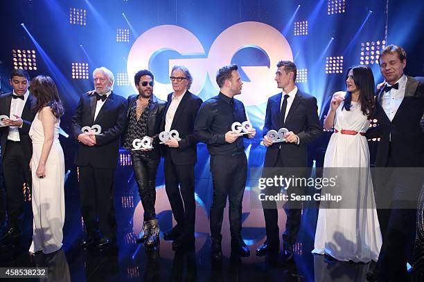 Andreas Bourani , Iris Berben, Donald Sutherland, Lenny Kravitz, Paul Smith, Olly Murs, Miroslav Klose, Bettina Zimmermann and Thomas Heinze are seen...