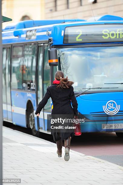 Running To Catch The Bus Photos and Premium High Res Pictures - Getty ...