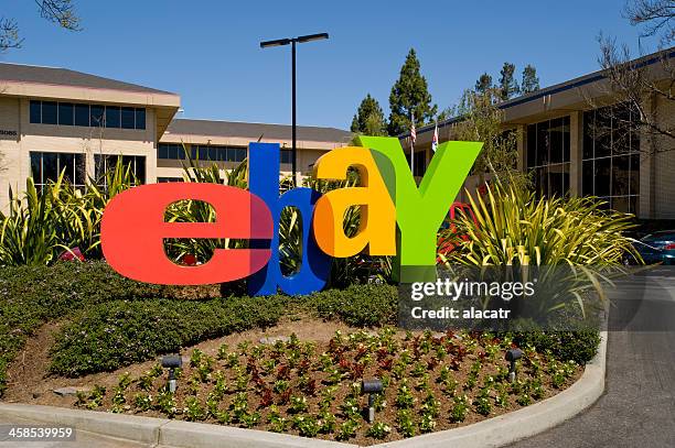 eintrag monument, ebay corporate headquarters, san jose. - ebay stock-fotos und bilder