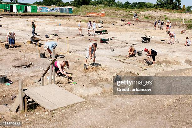 archaeological dig - archaeological dig stock pictures, royalty-free photos & images