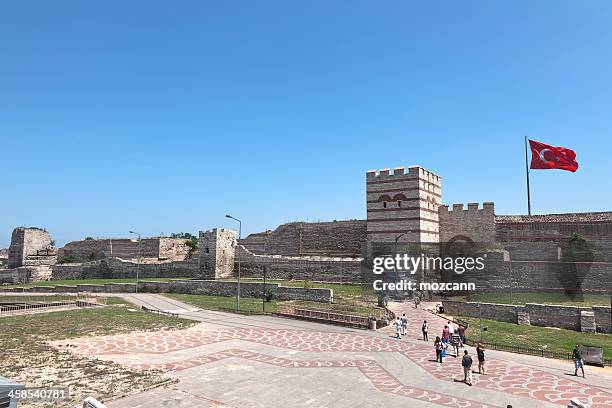 topkapi gate - fortified wall stock pictures, royalty-free photos & images