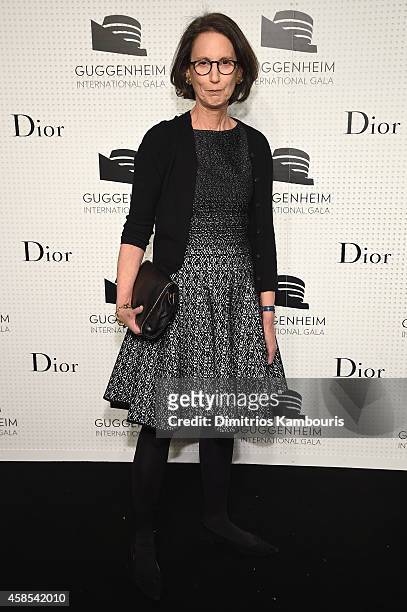 Carol Vogel attends the Guggenheim International Gala Dinner made possible by Dior on November 6, 2014 in New York City.