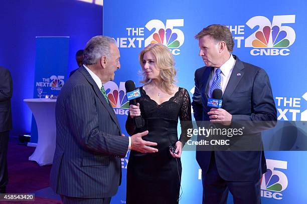 S "The Next 25" Gala -- Pictured: Sandy Weill, CNBC's Becky Quick and Joe Kernen at CNBC's "The Next 25" Gala in New York --