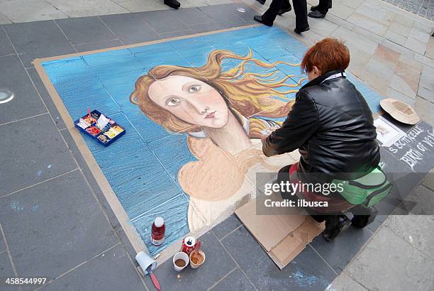 pavement art competition at the bold street festival in liverpool - street artist stock illustrations