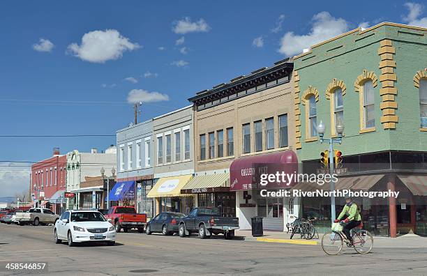 laramie, wyoming - laramie stock-fotos und bilder