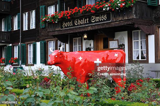 hotel chalet swiss - interlaken switzerland stock pictures, royalty-free photos & images