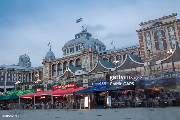 exterior of the famous kurhaus hotel at scheveningen - boulevard stock pictures, royalty-free photos & images