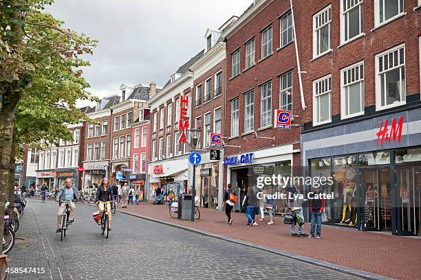 leeuwarden, the netherlands # 1 xxxl - main street stock pictures, royalty-free photos & images