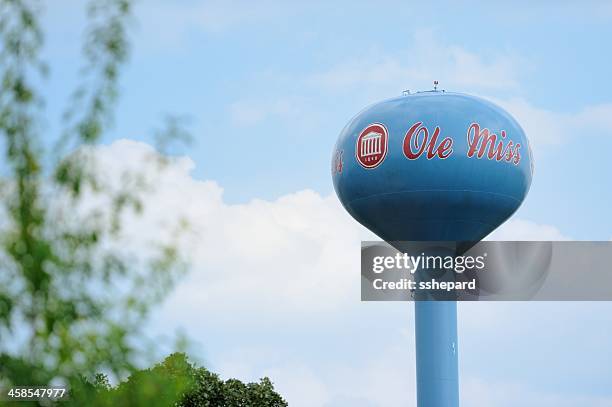 ole miss water tower on campus - oxford mississippi stock pictures, royalty-free photos & images