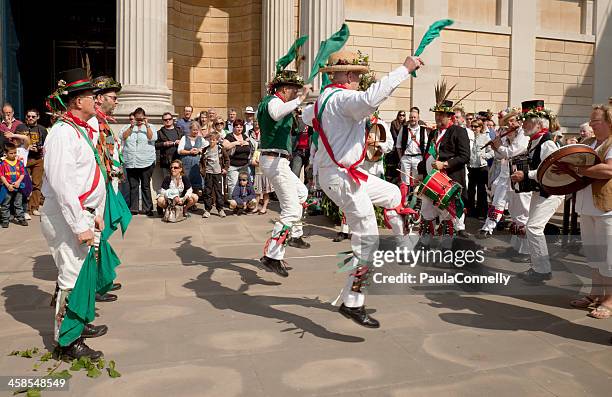 oxford morris dancers - morris dancing stock pictures, royalty-free photos & images