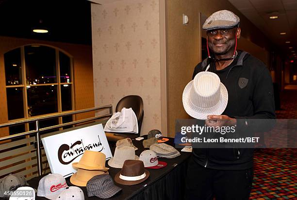 Recording artist George Brown of Kool and the Gang attends day 1 of the 2014 Soul Train Music Awards Gifting Suite at the Orleans Arena on November...