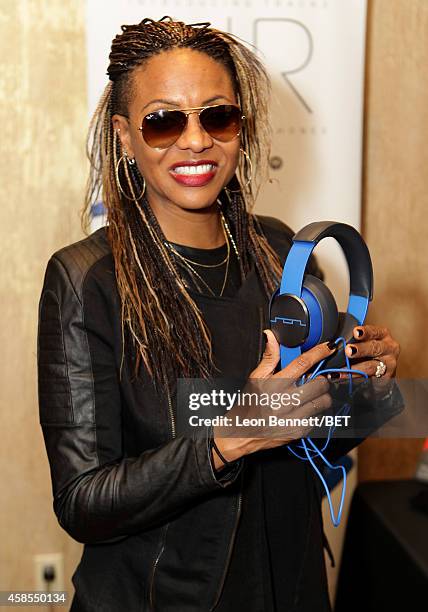 Recording artist MC Lyte attends day 1 of the 2014 Soul Train Music Awards Gifting Suite at the Orleans Arena on November 6, 2014 in Las Vegas,...