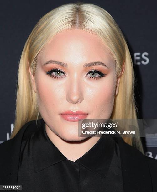 Actress/Model Hayley Hasselhoff attends the Battersea Power Station Global Launch Party in Los Angeles at The London Hotel on November 6, 2014 in...