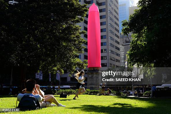 TOPSHOT-AUSTRALIA-HEALTH-CONDOM-AIDS TOPSHOT-AUSTRALIA-HEALTH-CONDOM-AIDS