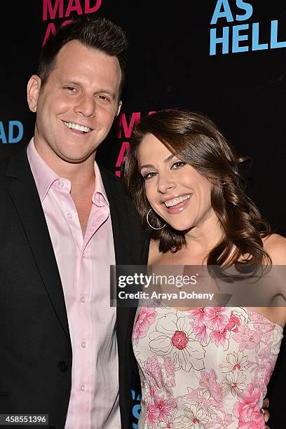 Dave Rubin and Ana Kasparian attend the The Young Turks Documentary "Mad as Hell" Los Angeles Premiere at Harmony Gold Theatre on November 6, 2014 in...