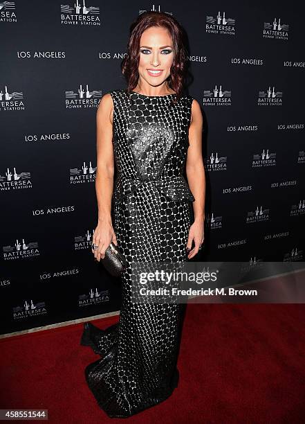 Dancer Sharna Burgess attends the Battersea Power Station Global Launch Party in Los Angeles at The London Hotel on November 6, 2014 in West...