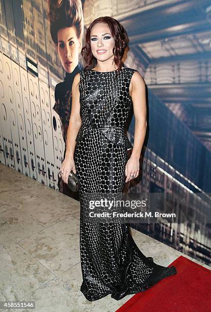 Dancer Sharna Burgess attends the Battersea Power Station Global Launch Party in Los Angeles at The London Hotel on November 6, 2014 in West...
