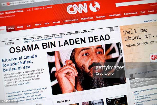 www.cnn.com main page - osama bin laden stock pictures, royalty-free photos & images