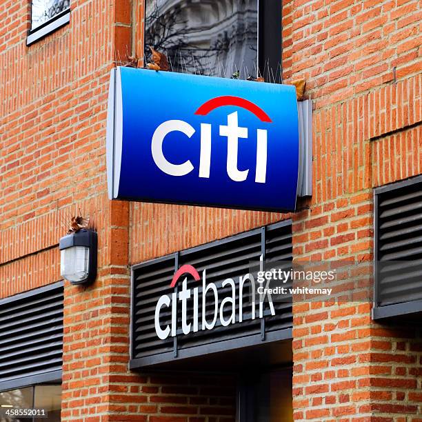 citibank - signs - citigroup stockfoto's en -beelden