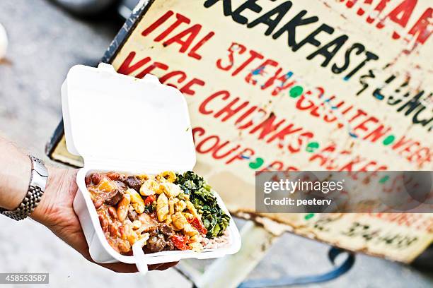 rasta food. - street food stock pictures, royalty-free photos & images