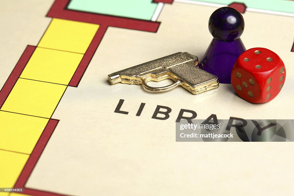 Cluedo board game pieces