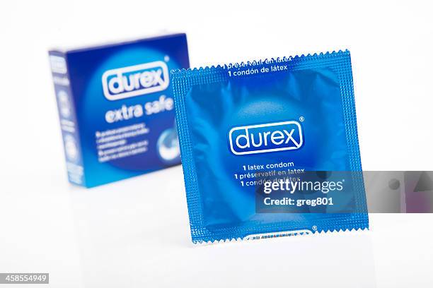durex condoms xxxl - condom stock pictures, royalty-free photos & images