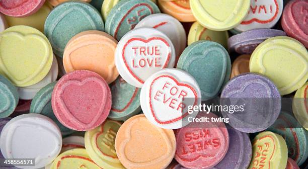 true love & for ever - heart candy stock pictures, royalty-free photos & images