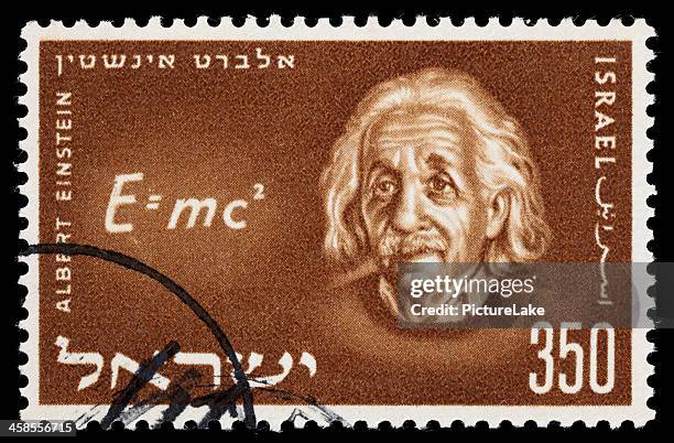 israël einstein timbre-poste - einstein photos et images de collection