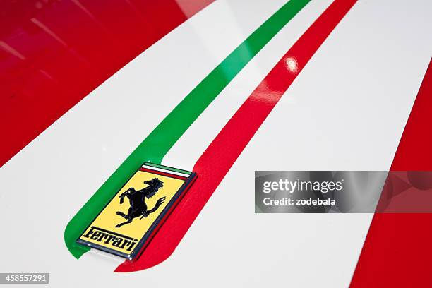 ferrari pracing horse, italy - ferrari car stock pictures, royalty-free photos & images