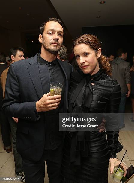 Director Rupert Sanders and Maya Camin attend the Colaborator.com Launch at Milk Studios on November 6, 2014 in Hollywood, California.