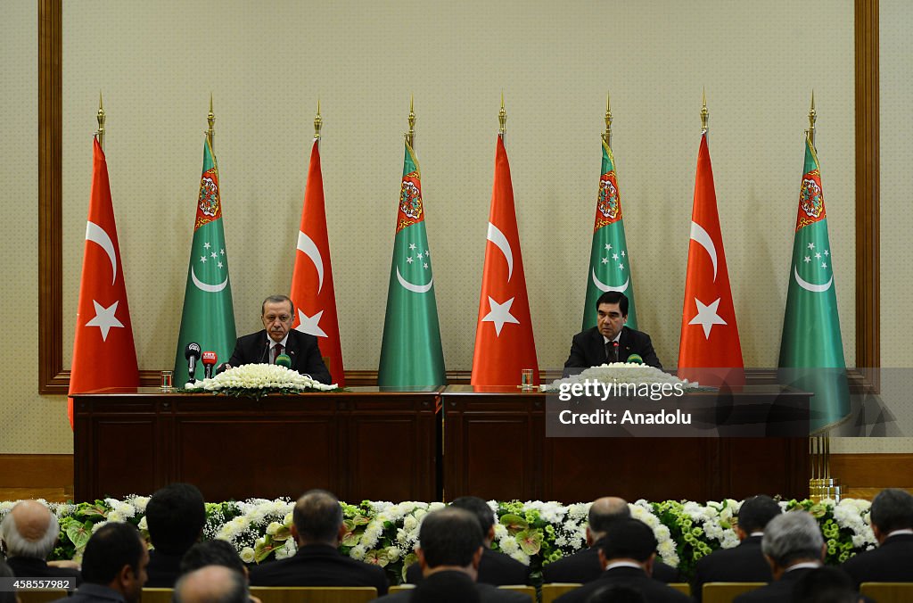 Recep Tayyip Erdogan - Gurbanguly Berdimuhamedov meeting in Ashgabat