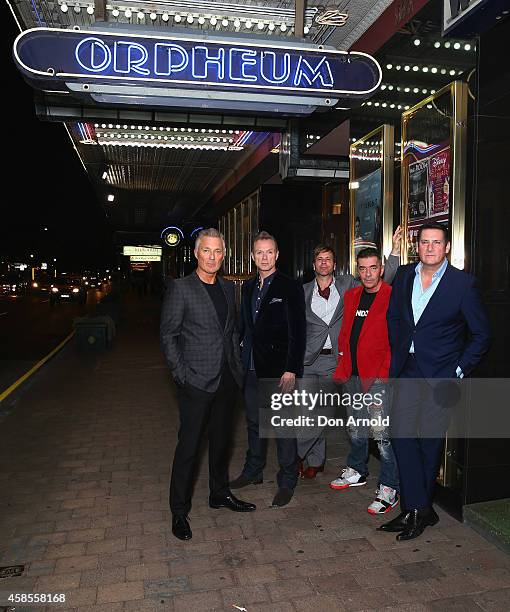 Memebers of Spandau Ballet arrive at the special screening of "Soul Boys of the Western World" at Hayden Orpheum on November 7, 2014 in Sydney,...