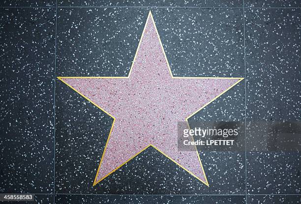hollywood star - walk of fame stock pictures, royalty-free photos & images