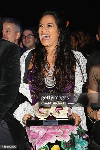 Lila Downs is seen during the GQ Men Of The Year Award 2014 on November 6, 2014 in Mexico City, Mexico.