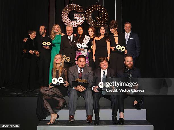 Carmen Aristegui, Daniel Giménez Cacho, Rebecca de Alba, Mario Schjetnan, Lila Downs, GQ Mexico magazine director Rafael Molano, Paola Longoria,...