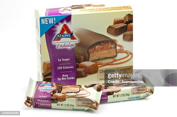atkins diet bars - low carb diet stock pictures, royalty-free photos & images