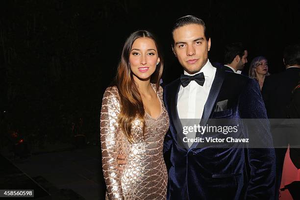 Sofía Sisniega and Vadhir Derbez are seen during the GQ Men Of The Year Award 2014 on November 6, 2014 in Mexico City, Mexico.