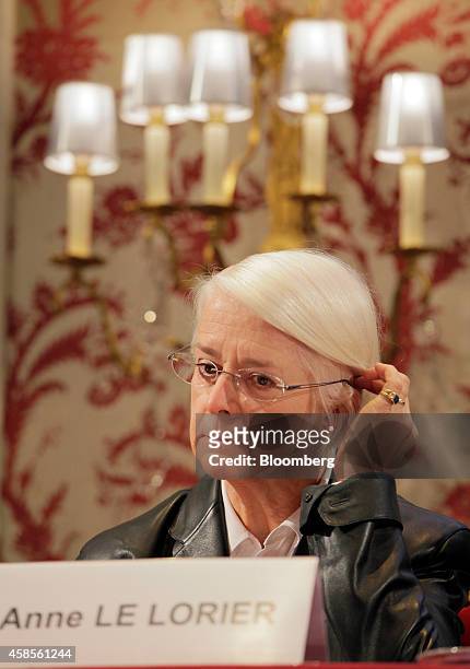 Anne Le Lorier, first deputy governor of the Bank of France, pauses at the International Symposium of the Bank of France policy conference in Paris,...