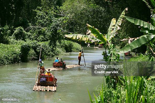 in martha brae river rafting - jamaica stock-fotos und bilder