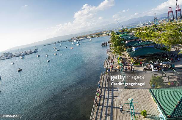 la guancha boardwalk along the water in ponce, puerto rico - ponce puerto rico stock pictures, royalty-free photos & images