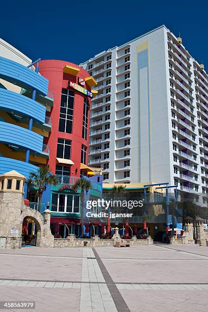 ocean walk village - daytona beach boardwalk stock pictures, royalty-free photos & images