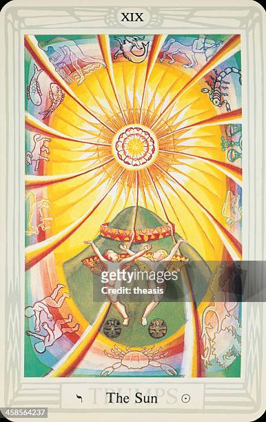 tarot card - the sun - tarot cards stock pictures, royalty-free photos & images