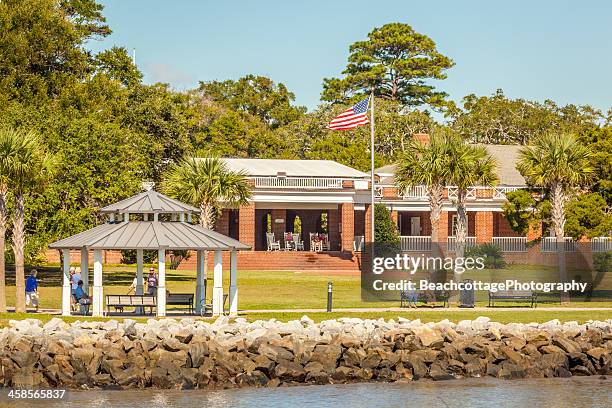 neptune park and the casino - st simons island stock pictures, royalty-free photos & images