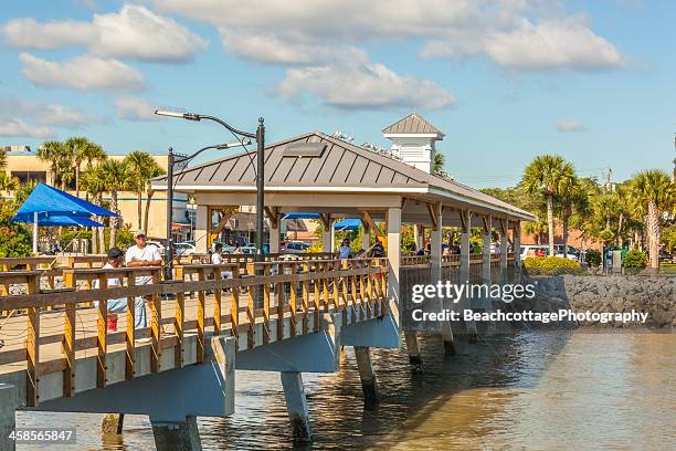 st. simons island pier - st simons island stock pictures, royalty-free photos & images