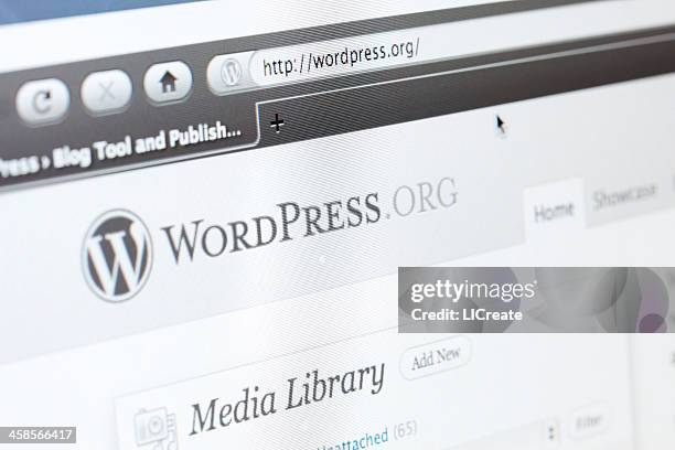 wordpress web page - wordpress stock pictures, royalty-free photos & images
